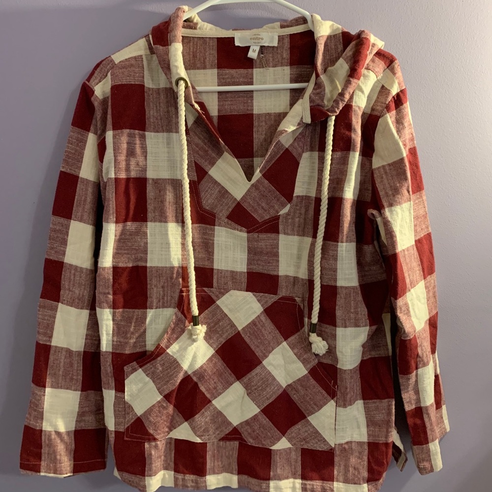 Entro Burgundy Flannel Size M